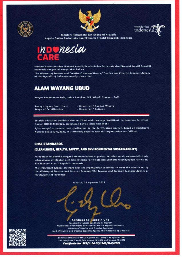 Alam Wayang Ubud - Chse Certified Dış mekan fotoğraf